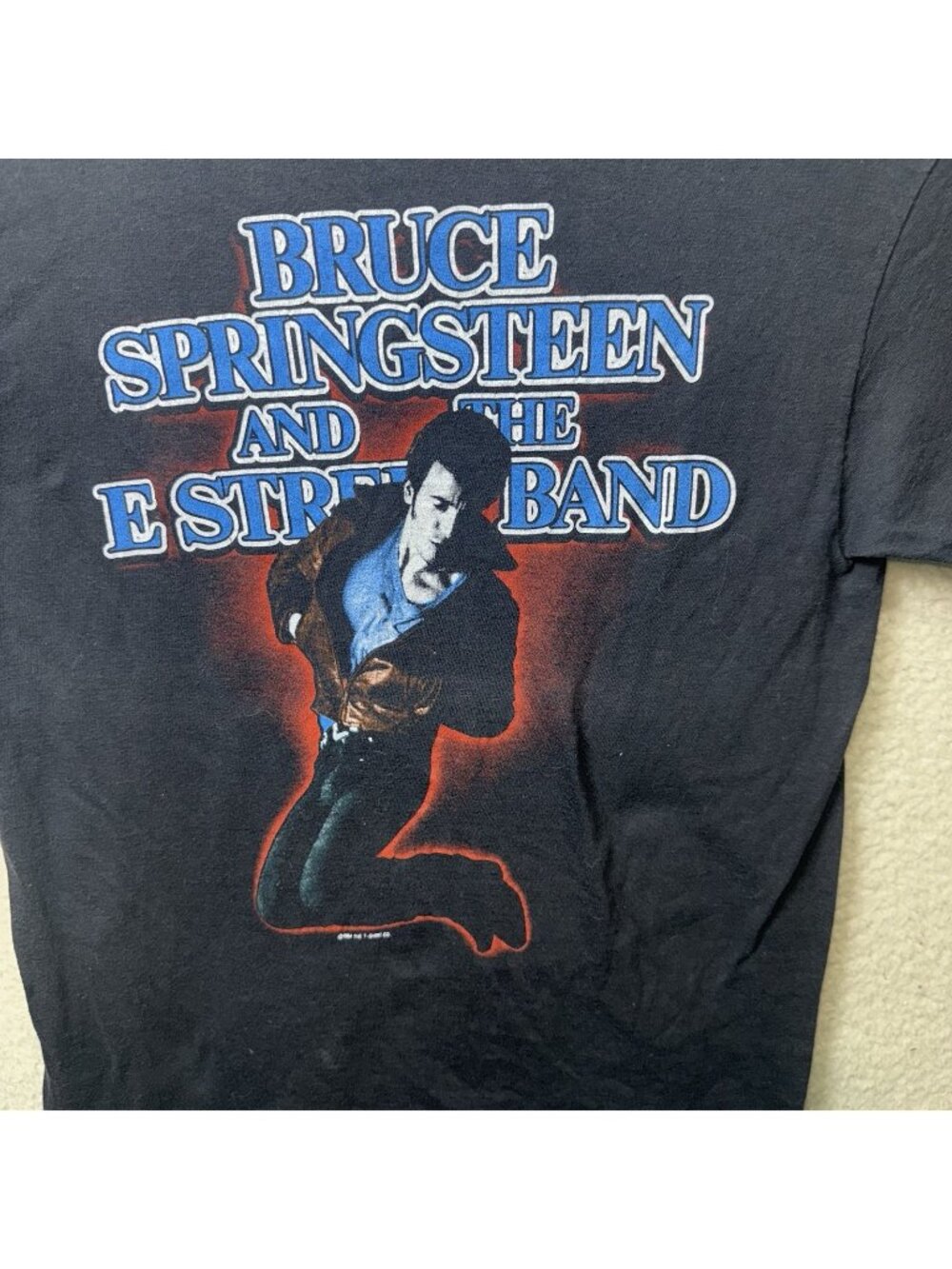 Vintage 80s Bruce Springsteen Shirt Fits Small Rock Band Tour Born In The USA
